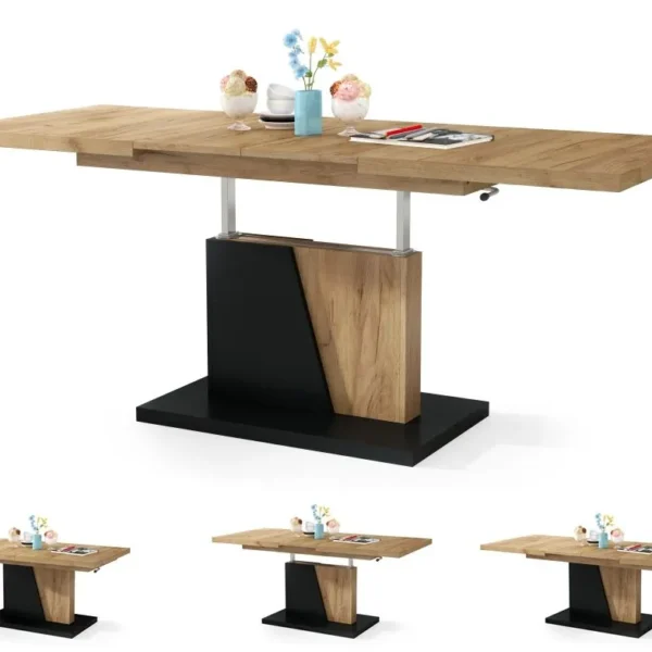 Multifunkcionalni Sto Grand Noir Craft Zlatno-Crni