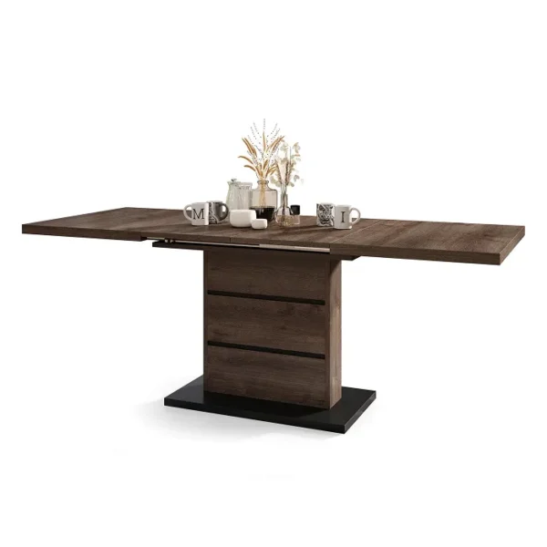 Piano Sto na Razvlačenje Braon Hrast-Crni