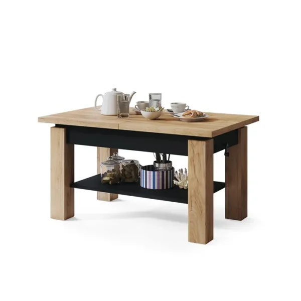 Multifunkcionalni Sto Astoria Craft Zlatno-Crni