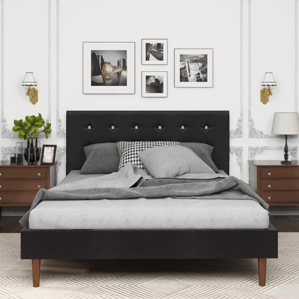 Versaj Bračni Krevet 216X164X108 cm - Crni