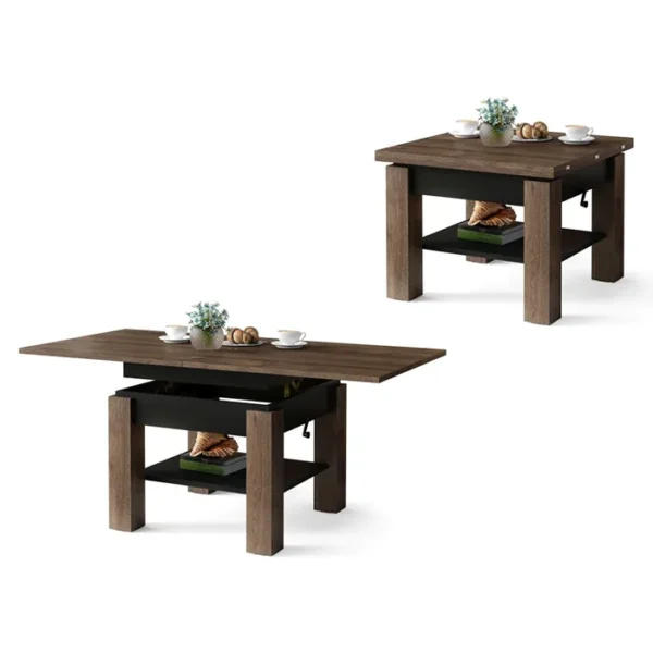 Multifunkcionalni Sto Cleo Braon-Crni