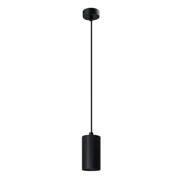 Tubo Viseća Lampa Crna 1x25W GU10 klosz 10cm