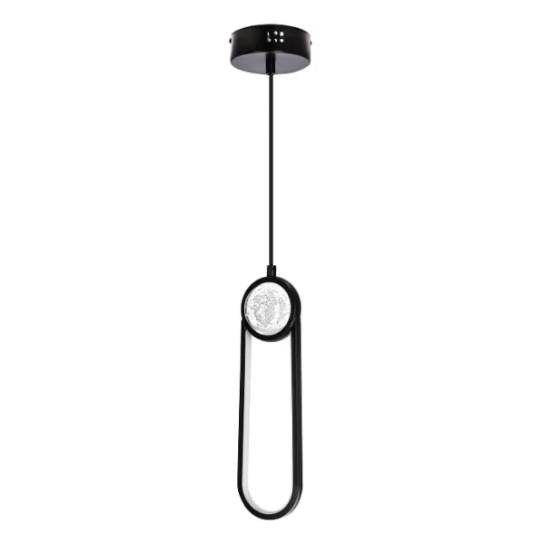 Lacrima Viseća Lampa Crna 10cm 15W LED 3000K