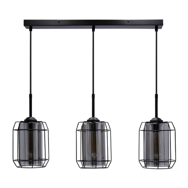 Jonera Viseća Lampa Crna 3x40W E27