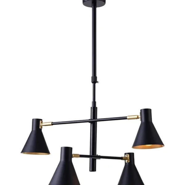 Less Luster Mat Crni 4x40W E14