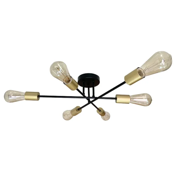 Crespilo Luster Crni 6x40W E27