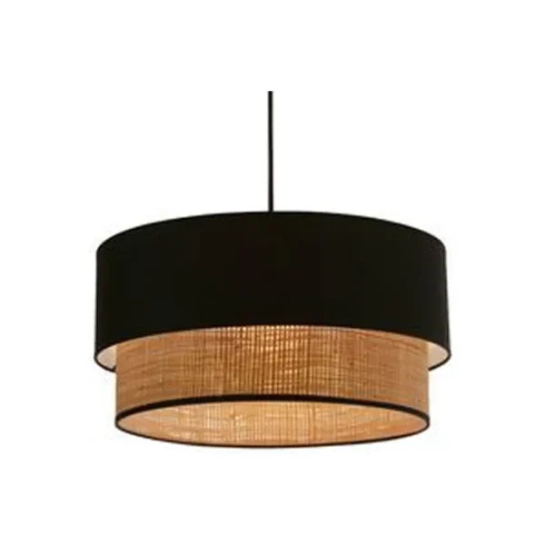 Prato Viseća Lampa Crna Bež 1x60W E27