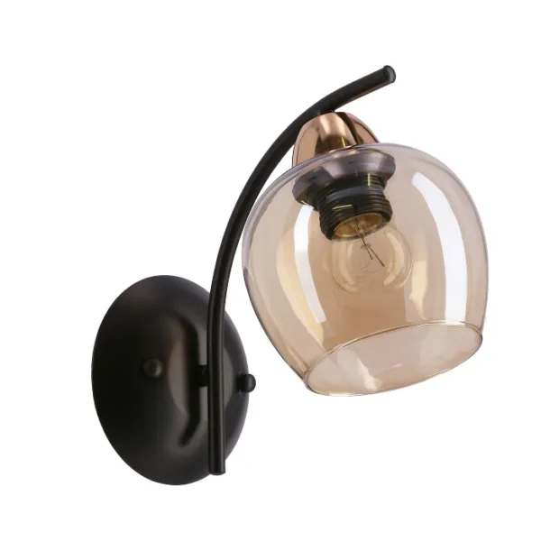 Merra Zidna Lampa Crna 1x40W E27