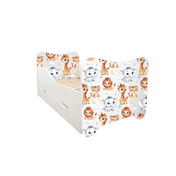 ABC Beds Dečiji Krevet sa Fiokom 160X80 cm Bebe Životinjice