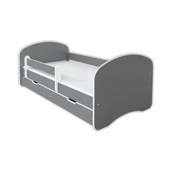 Krevet Sa Fiokom I Dušekom160X80 Happy III Sivi