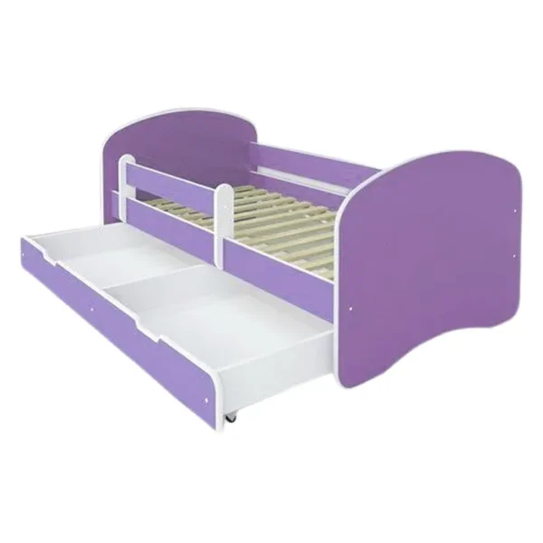 Krevet Sa Fiokom I Dušekom160X80 Happy III Ljubicasti