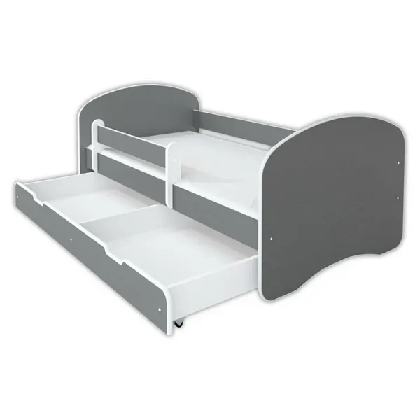 Krevet Sa Fiokom I Dušekom180X80 Happy III Sivi