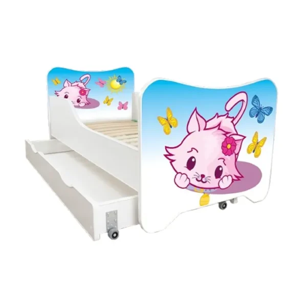 Dečiji Krevet 140X70Cm Happy Kitty + Fioka Little Kitty