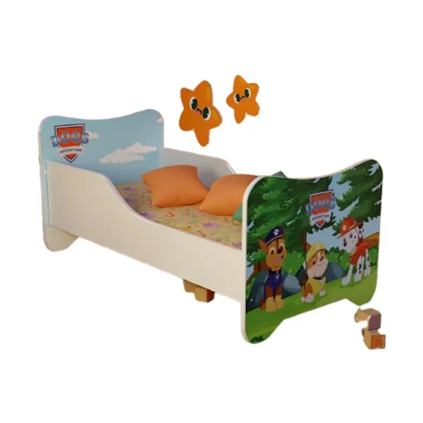 Dečiji Krevet 160X80Cm Happy Kitty Dog Adventure in the Forest šareni