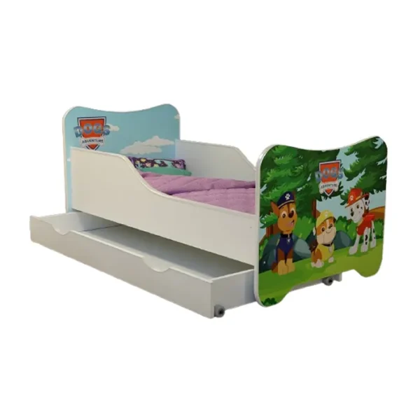 Dečiji Krevet 160X80Cm Happy Kitty + Fioka Dog Adventure in the Forest