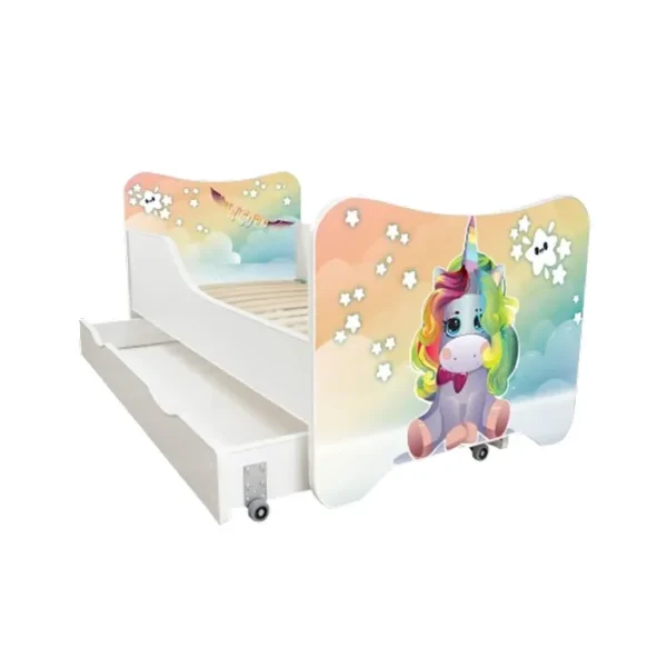 Dečiji Krevet 160X80Cm Happy Kitty + Fioka Unicorn Sky