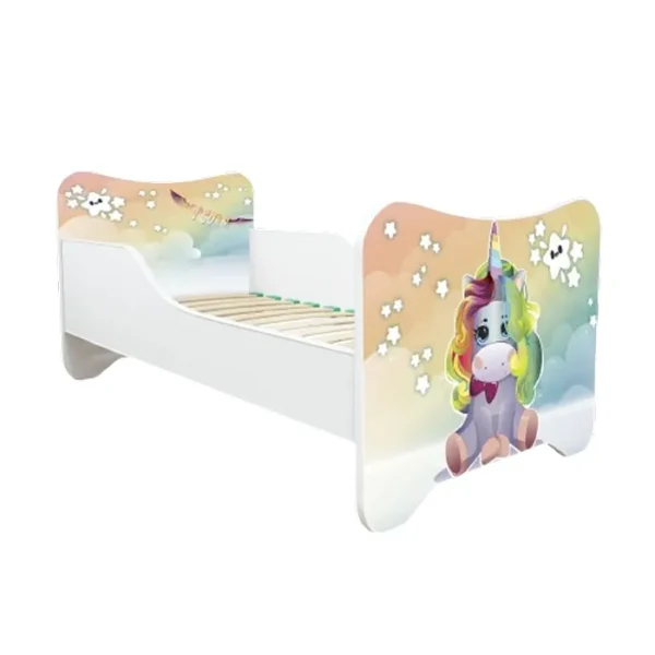 Dečiji Krevet 160X80Cm Happy Kitty Unicorn Sky