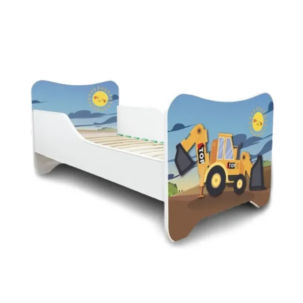 Dečiji Krevet 160X80Cm Happy Kitty Excavator