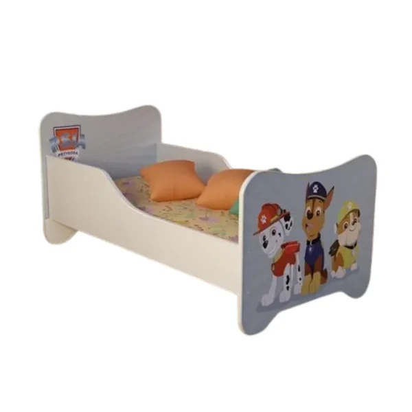 Dečiji Krevet 160X80Cm Happy Kitty Dog Adventure in the Forest sivi