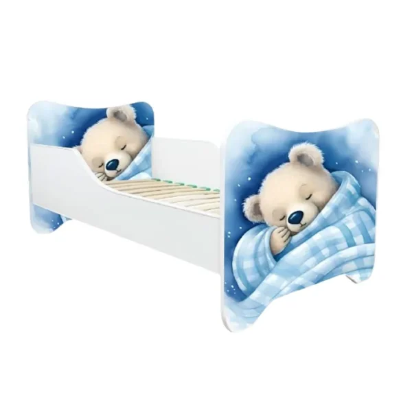 ABC Beds Dečiji Krevet 160X80 cm Meda Čeda i plavo ćebence