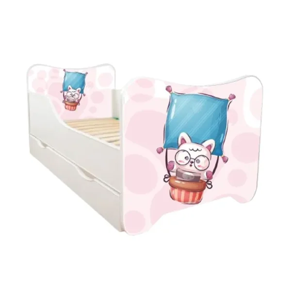 ABC Beds Dečiji Krevet sa Fiokom 160X80 cm Maca Jaca u Balonu