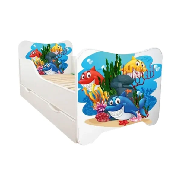 ABC Beds Dečiji Krevet sa Fiokom 160X80 cm Tri Ajkule