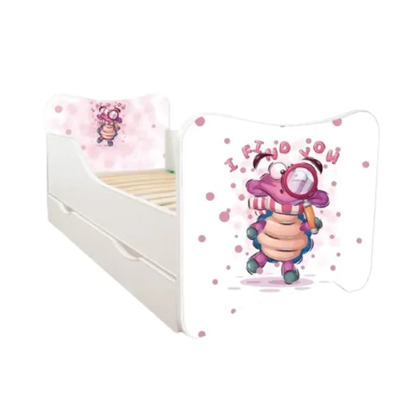 ABC Beds Dečiji Krevet sa Fiokom 160X80 cm Kornjača Istražuje