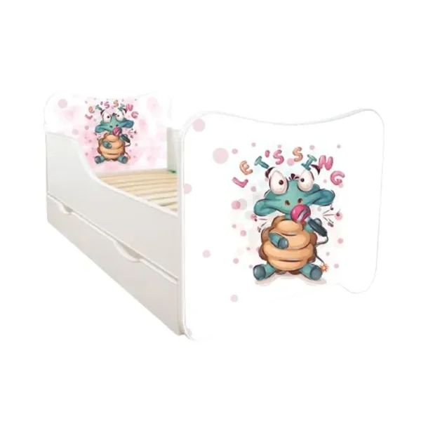 ABC Beds Dečiji Krevet sa Fiokom 160X80 cm Kornjača Peva