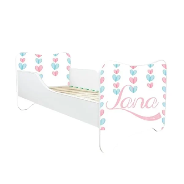 ABC Beds Dečiji Krevet 160X80 cm Srculence sa Imenom Vašeg Deteta