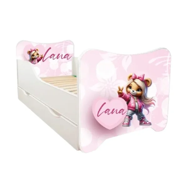 ABC Beds Dečiji Krevet sa Fiokom160X80 cm Medvedica sa Imenom Vašeg Deteta