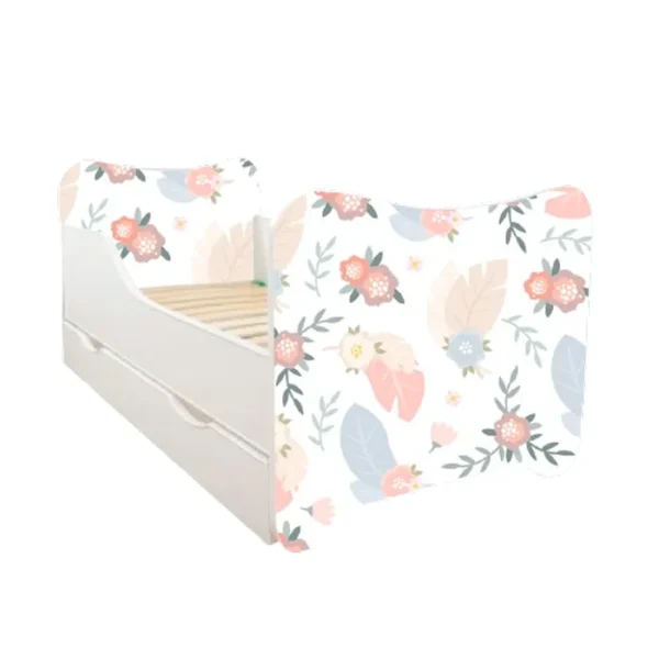 ABC Beds Dečiji Krevet sa Fiokom 160X80 cm Cvetna Harmonija