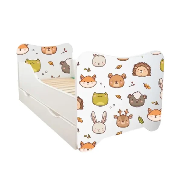 ABC Beds Dečiji Krevet sa Fiokom 160X80 cm Životinjice