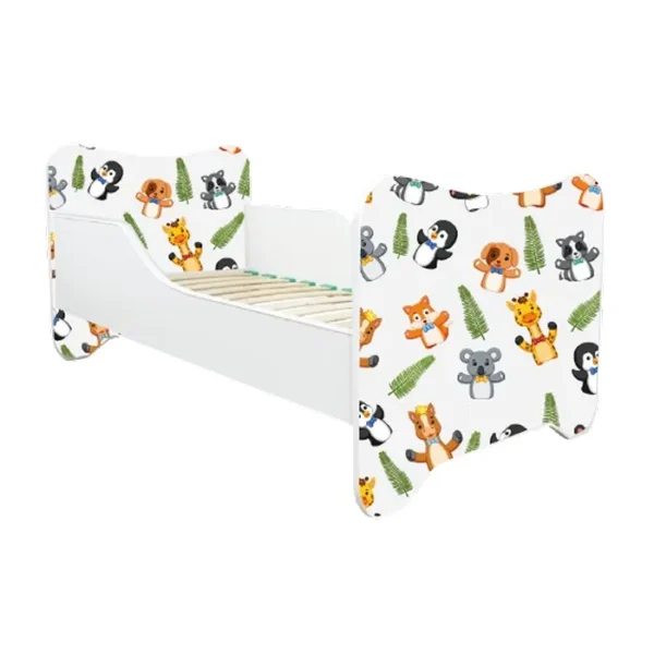 ABC Beds Dečiji Krevet sa Fiokom 160X80 cm Životinjice 2