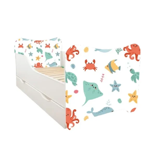 ABC Beds Dečiji Krevet sa Fiokom 160X80 cm Vodeni Svet