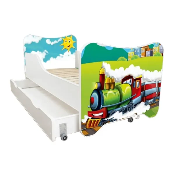 Dečiji Krevet 160X80Cm Happy Kitty + Fioka Choo Choo