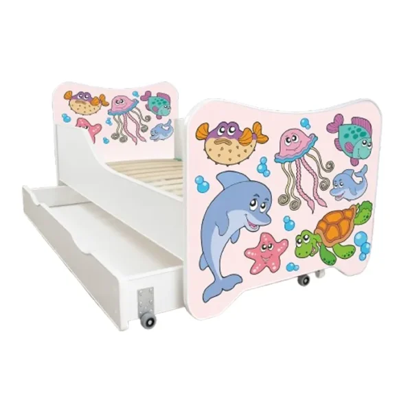 Dečiji Krevet 160X80Cm Happy Kitty + Fioka Fishes