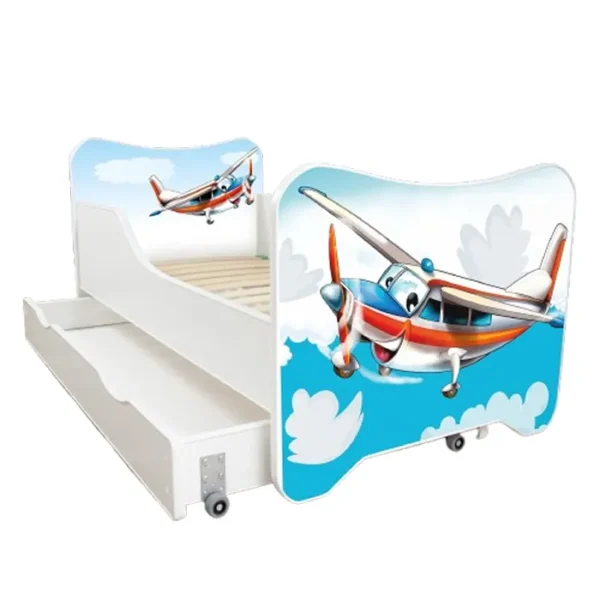 Dečiji Krevet 160X80Cm Happy Kitty + Fioka Plane
