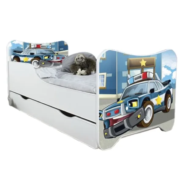 Dečiji Krevet 160X80Cm Happy Kitty + Fioka Police