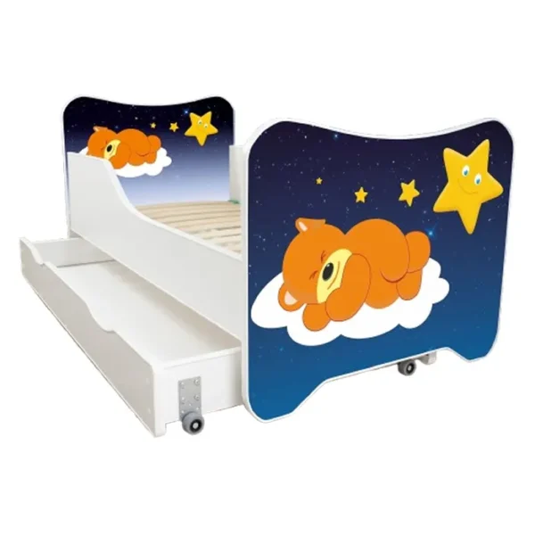 Dečiji Krevet 160X80Cm Happy Kitty + Fioka Sleeping Teddy