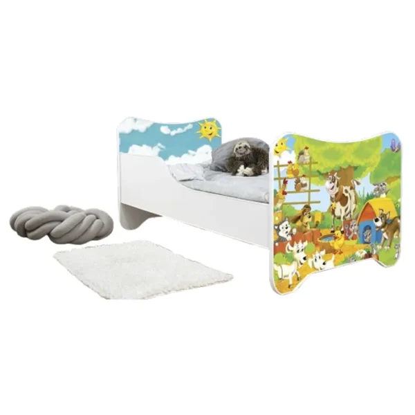 Dečiji Krevet 160X80Cm Happy Kitty Farm