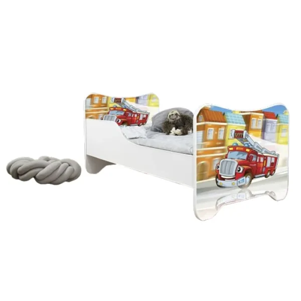 Dečiji Krevet 160X80Cm Happy Kitty Firetruck