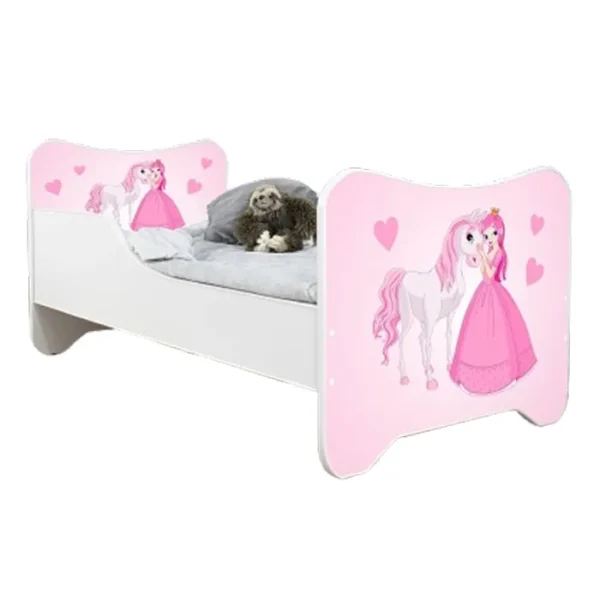 Dečiji Krevet za Devojčice 160X80Cm Happy Kitty Princess And Horse