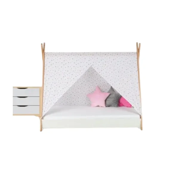 Krevet Sa Nadstresnicom I Dušekom160X80 Tipi Beli