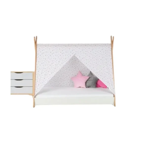 Krevet Sa Nadstresnicom I Dušekom180X80 Tipi Beli